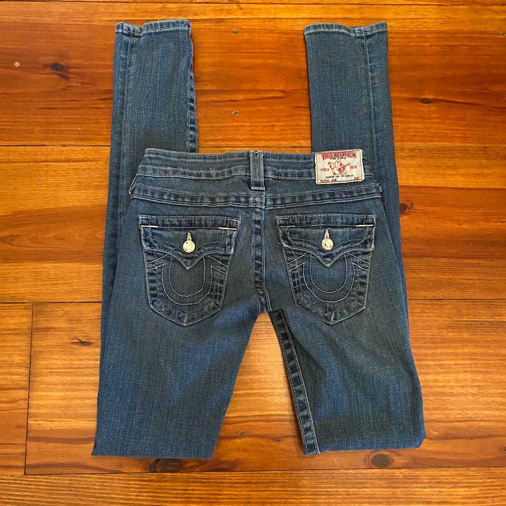True Religion ‘Julie’ Skinny Jeans Sz 24 EUC
